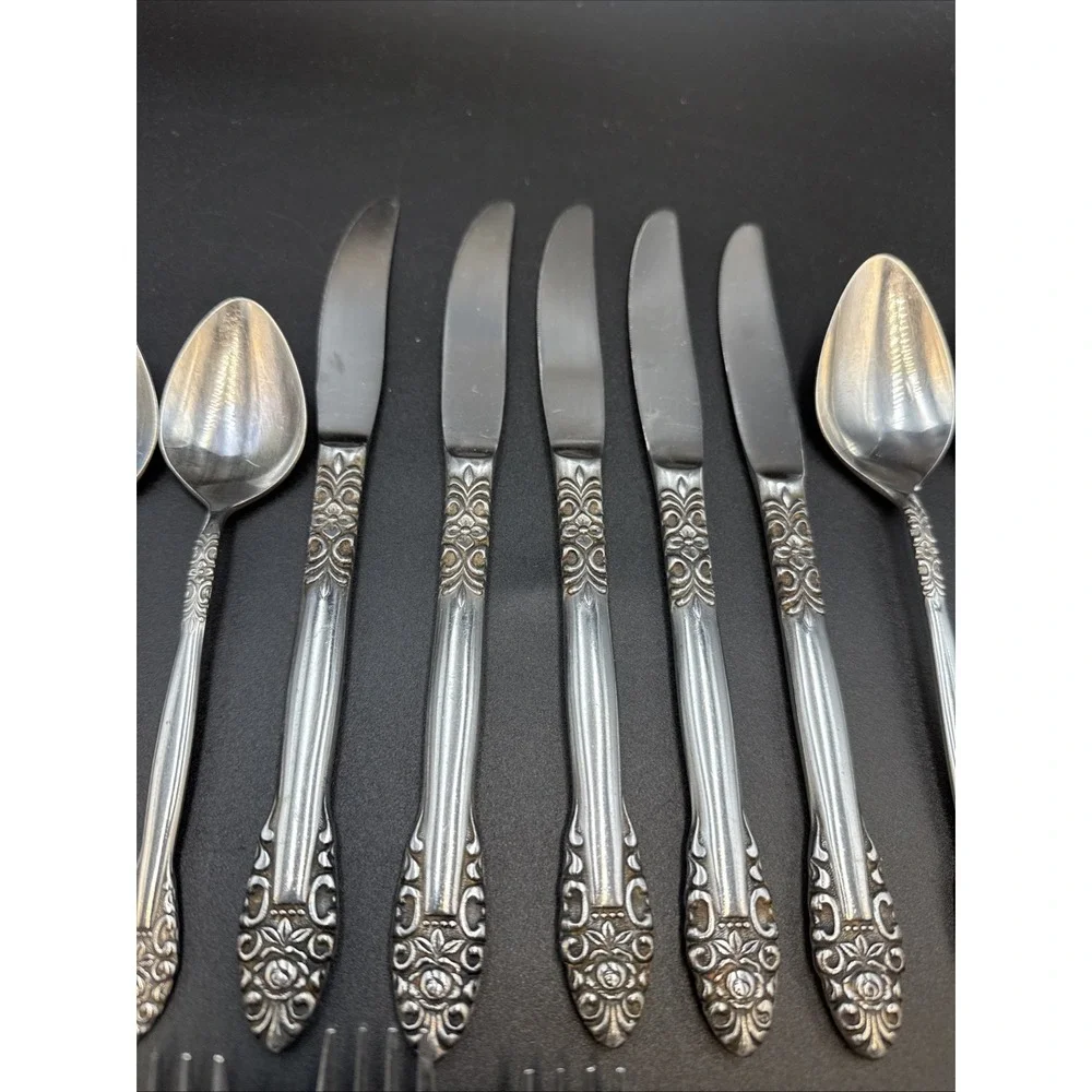 Unbranded‎ Japan UNF231 Stainless Partial Flatware Set 27 Pieces